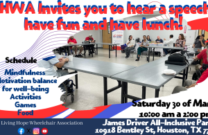 ¡LHWA te invita a escuchar un discurso, divertirte y a almorzar!