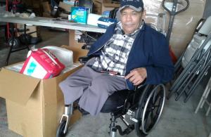 foto de un miembro con suministros