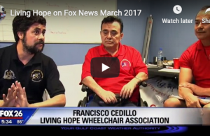 Pancho, Noe and Raymundo being interviewed on Fox 26 news.