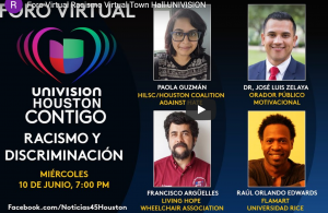 picture that announces univision forum on race and discrimination